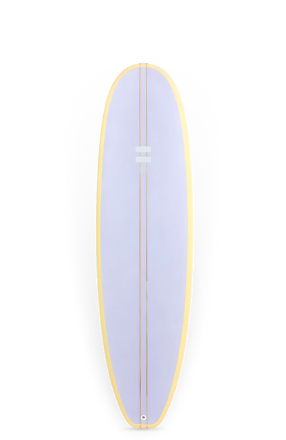 Indio endurance surfboards - Mid length - 7'6" x 21 1/2" x 2 7/8" - 53L Cream Lilac Olatu SL
