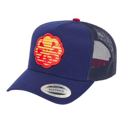 Jonsen island - Casquettes - Trucker flower 3 famous navy bleu Jonsen island