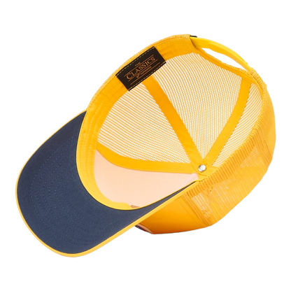 Jonsen island - Casquettes - Trucker rainbow 2 full yellow jaune Jonsen island