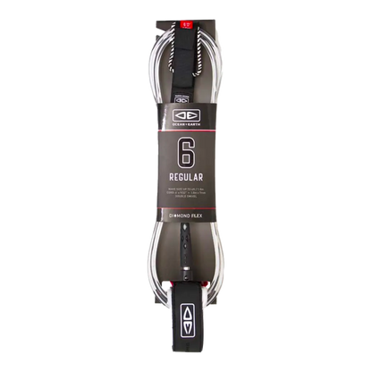 Ocean and earth - Leash - 6' Regular blanc