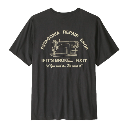 Patagonia - T-shirts - Repair Shop T-Shirt - Ink Black Patagonia Purpose Trust