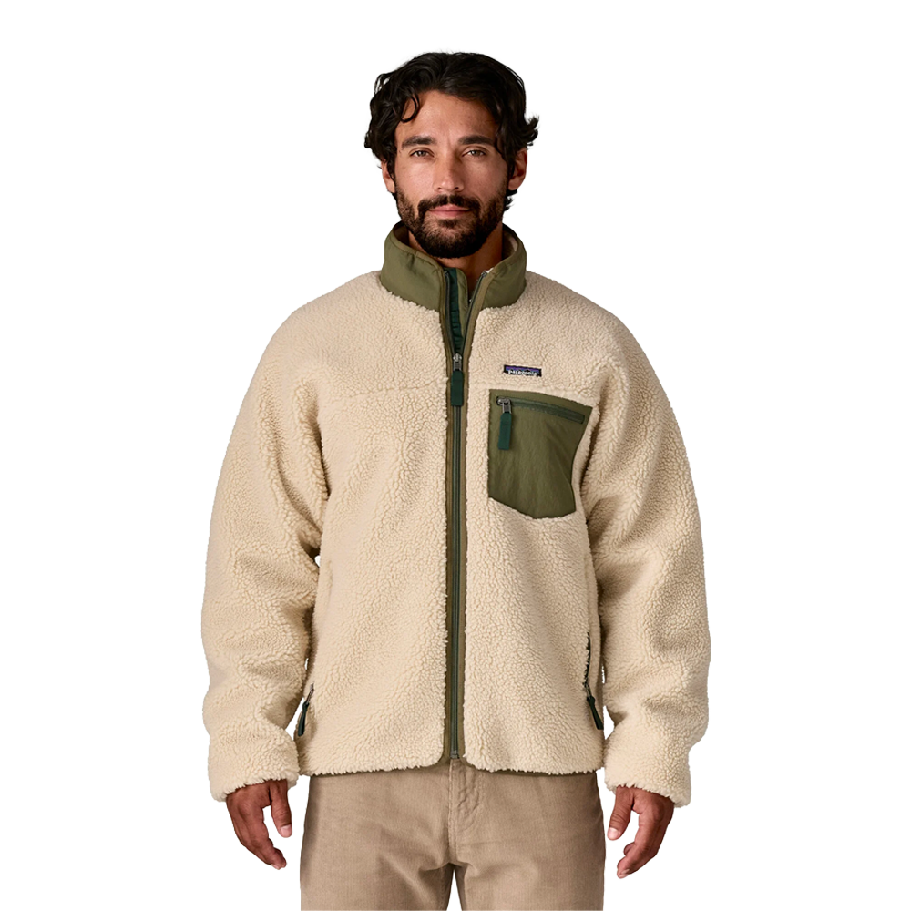 Patagonia - Vestes & surchemises - Classic Retro-X Jkt - Dark Natural w/Basin Green Patagonia Purpose Trust
