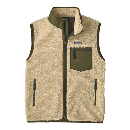 Patagonia - Vestes & surchemises - Classic Retro-X Vest - Dark Natural w/Basin Green Patagonia Purpose Trust