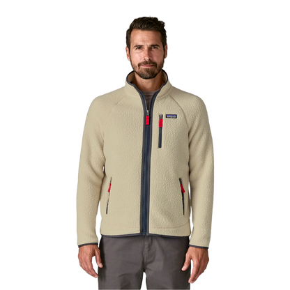 Patagonia - Vestes & surchemises - Retro Pile Jkt - Pelican w/Smolder Blue Patagonia Purpose Trust