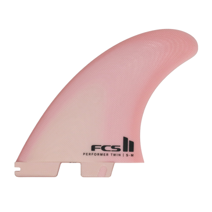 FCS II - Ailerons Twin + 1 - Performer Fibre de verre Blush
