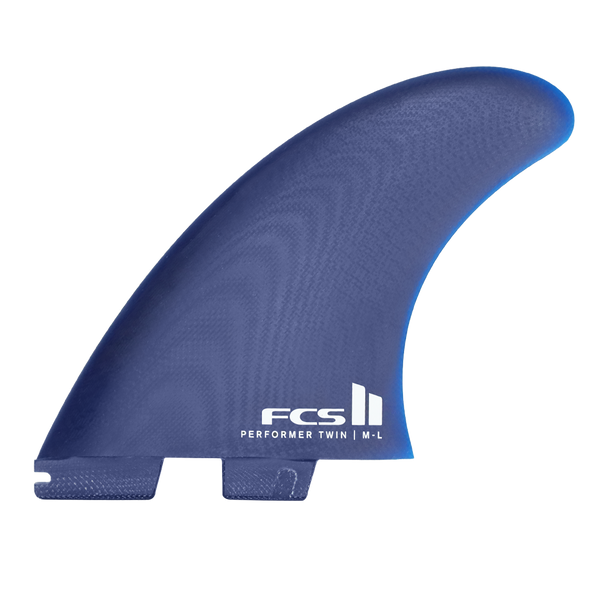 FCS II - + Fins Twin 1 - Cali blue fiber optic performer