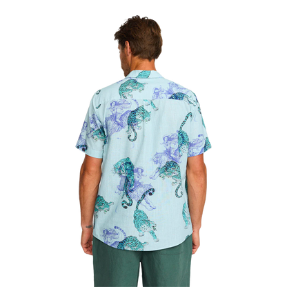 Revolution - Chemises - Cuban léopard bleu Selfhood®
