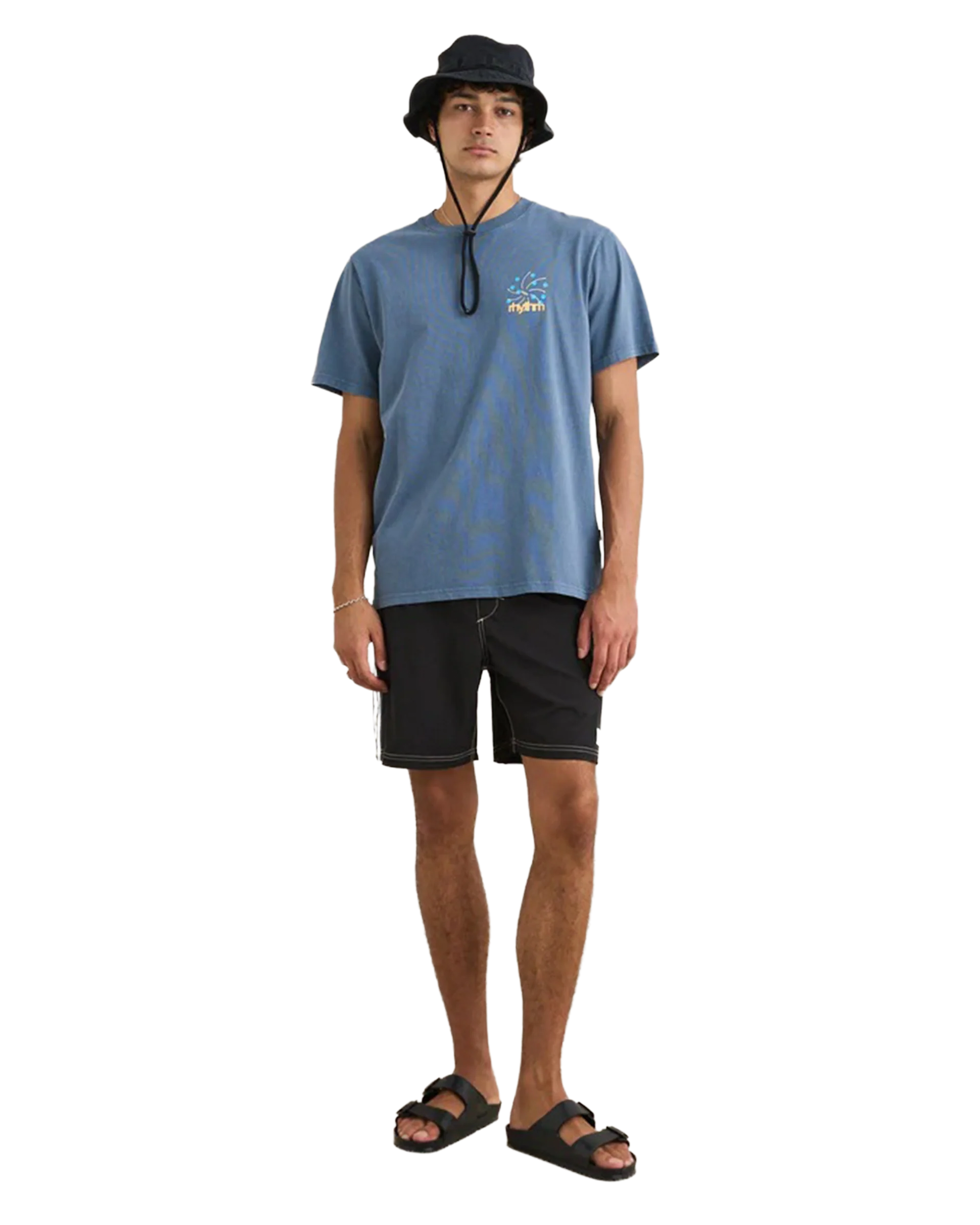 Rhythm - Boardshorts - Panel stripe noir Hoff