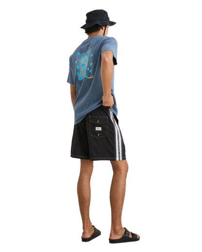 Rhythm - Boardshorts - Panel stripe noir Hoff