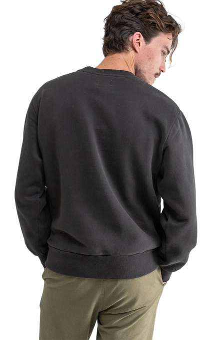 Rhythm - Pull homme - Classic fleece crew noir Shapers Club