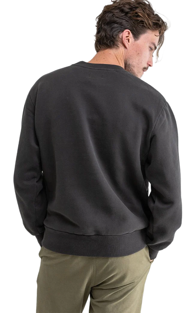 Rhythm - Pull homme - Classic fleece crew noir Shapers Club