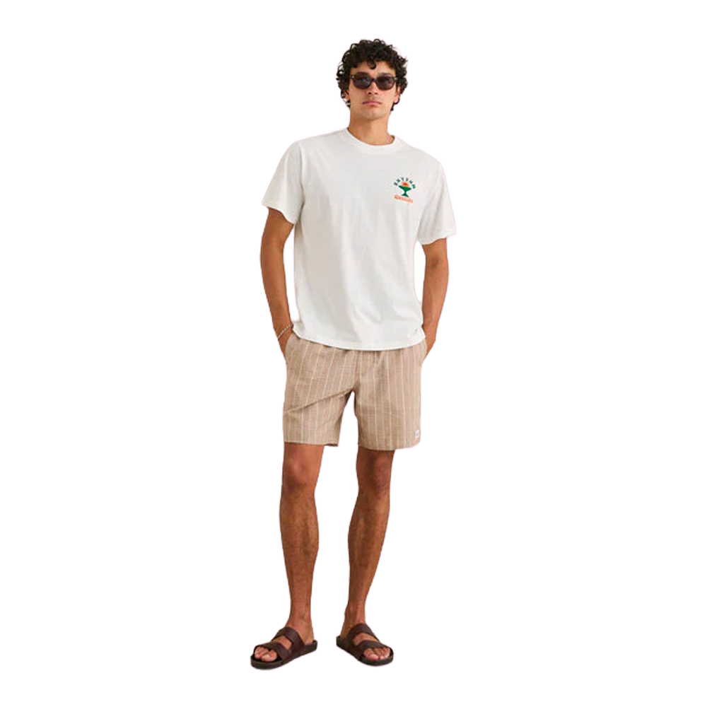 Rhythm - Shorts - Seersucker marron Hoff