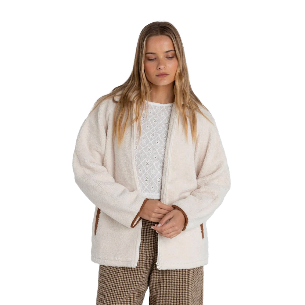 Rhythm - Veste polaire femme - Snowy sherpa jacket beige