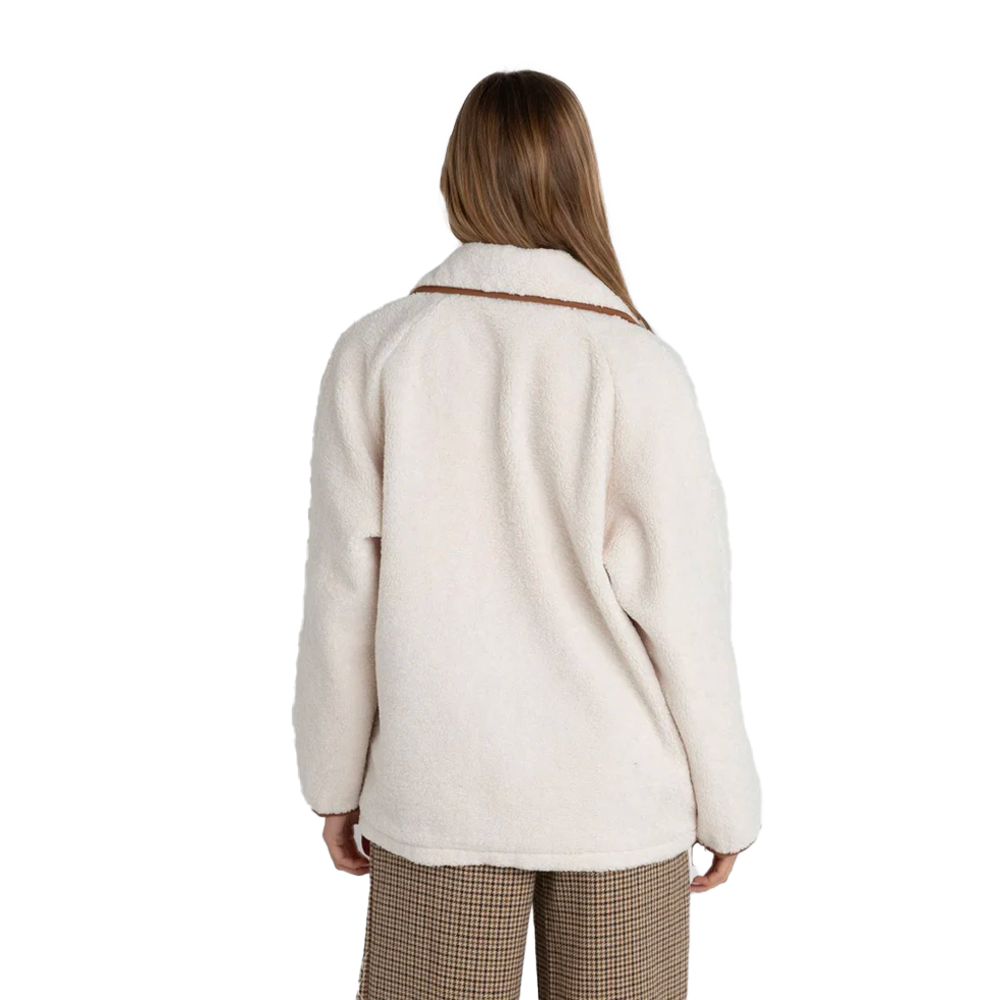 Rhythm - Veste polaire femme - Snowy sherpa jacket beige