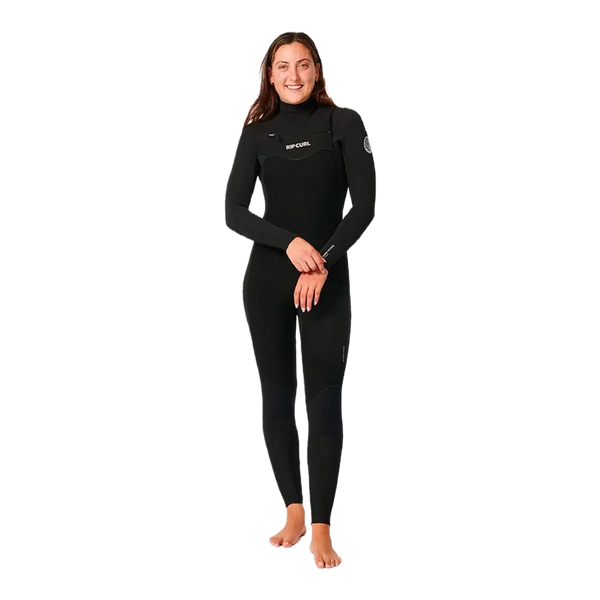 Rip curl - Combinaison intégrale femme - Dawn patrol front zip E5 5/3 noir Surfshop - Shapers Club House