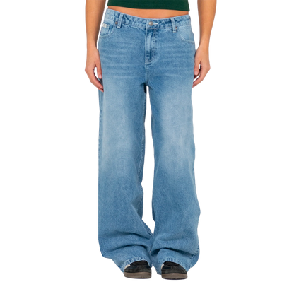 Rusty - Pantalon femme - Bethany baggy lowrise jean "Middy bleu" bleu
