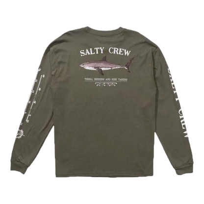 Salty crew - T-shirts manches longues - Bruce vert Globe europe SAS