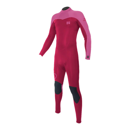Soöruz - Combinaison intégrale - Fly + back zip 4/3 mm rose Soöruz