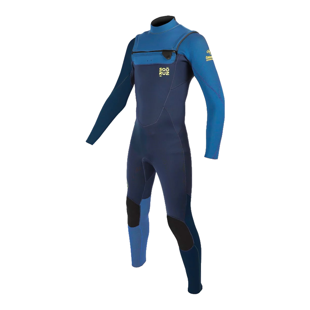 Soöruz - Combinaison intégrale - Fly + front zip 4/3 mm bleu Soöruz