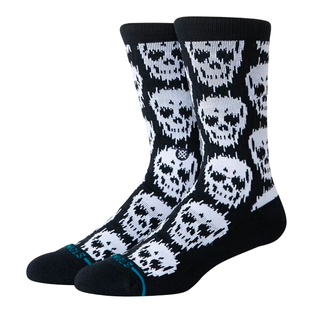 Stance - Chaussettes - Static skull crew noir United legwear & apparel Europe B.V.