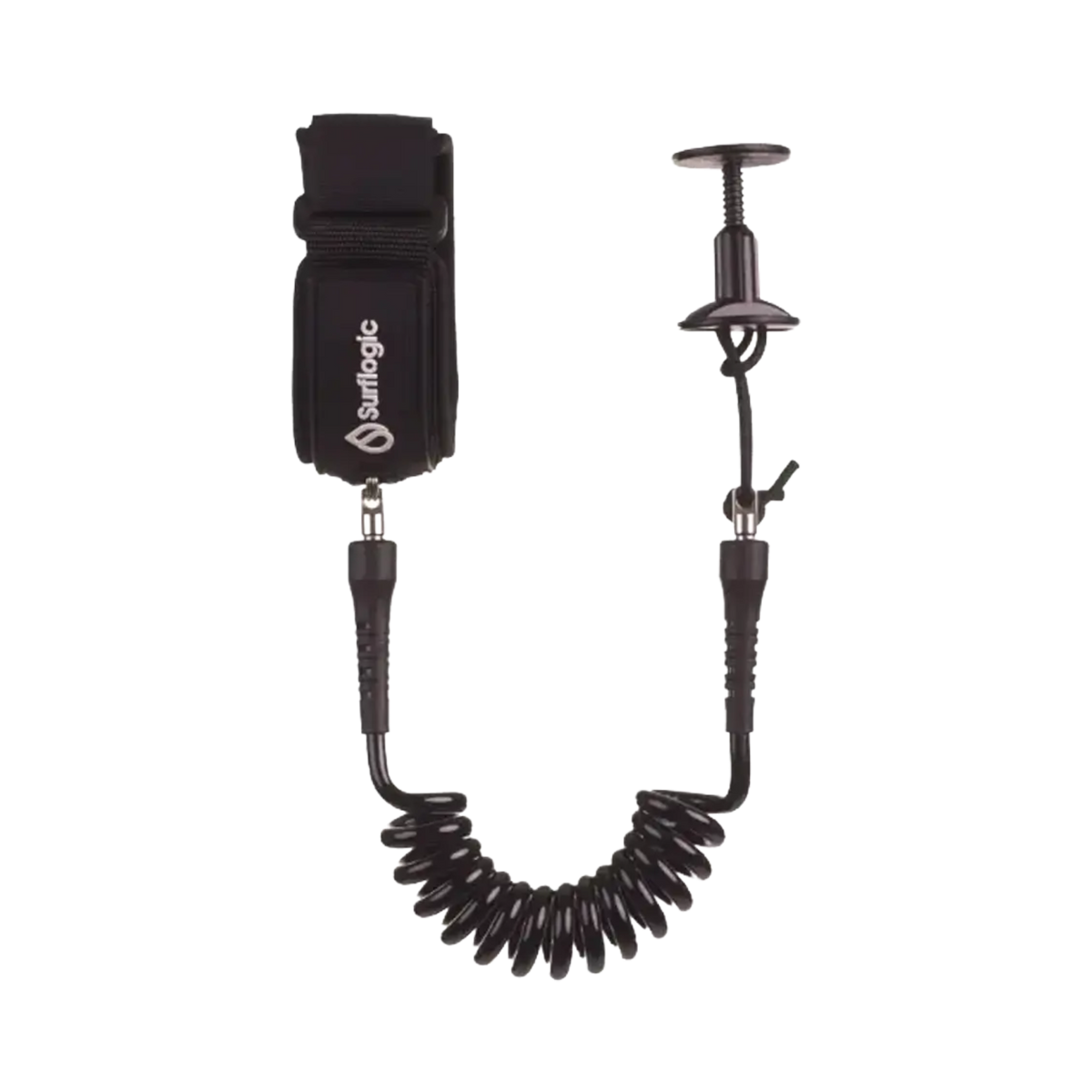 Surflogic - Leash bodyboard - black Leash coil bicep Surflogic Hardware