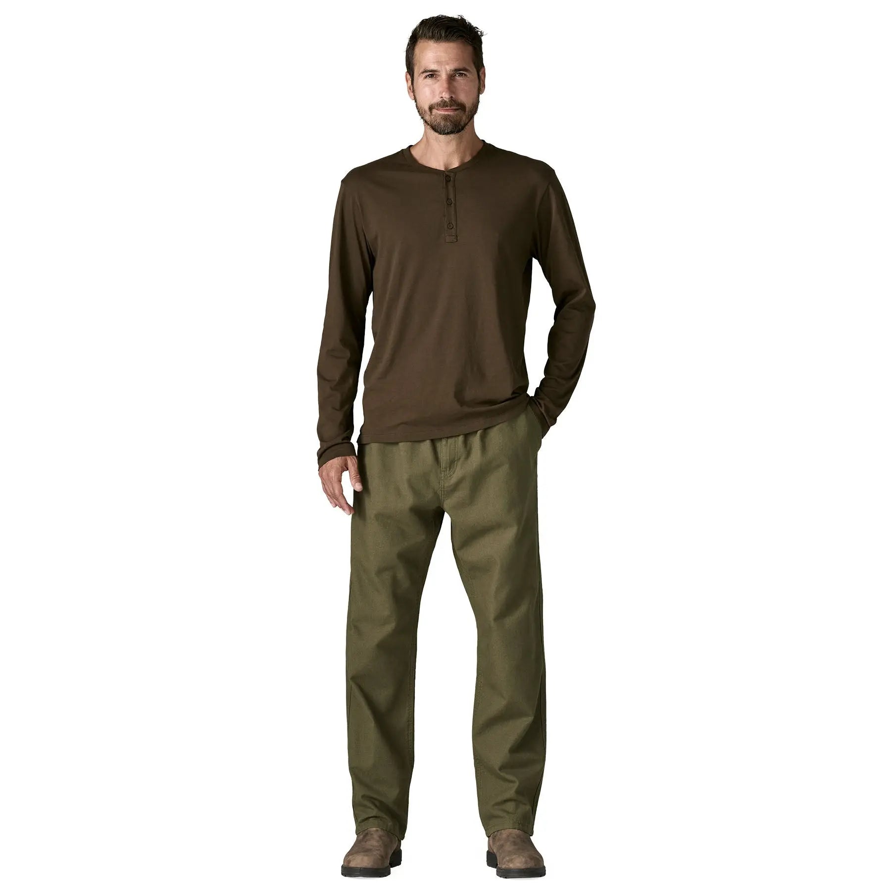 Patagonia - Pantalons - M's Point Reyes Canvas Gi Pants vert Patagonia Purpose Trust