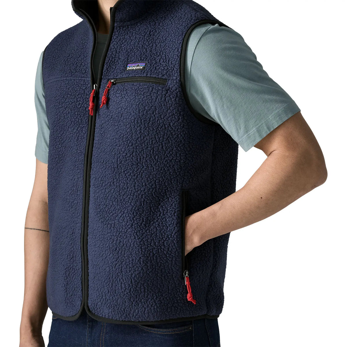 Patagonia - Vestes & surchemises - M's Retro Pile Vest bleu Patagonia Purpose Trust
