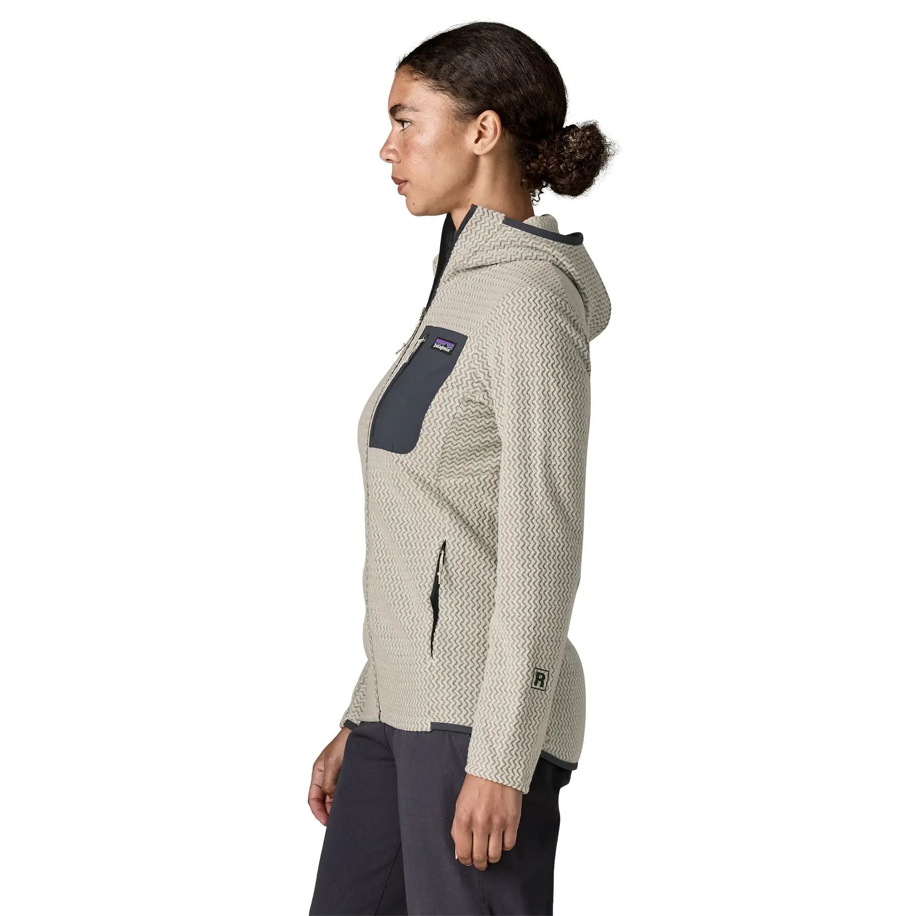 Patagonia - Sweats & hoodies - W's R1 Air Full-Zip Hoody blanc Patagonia Purpose Trust