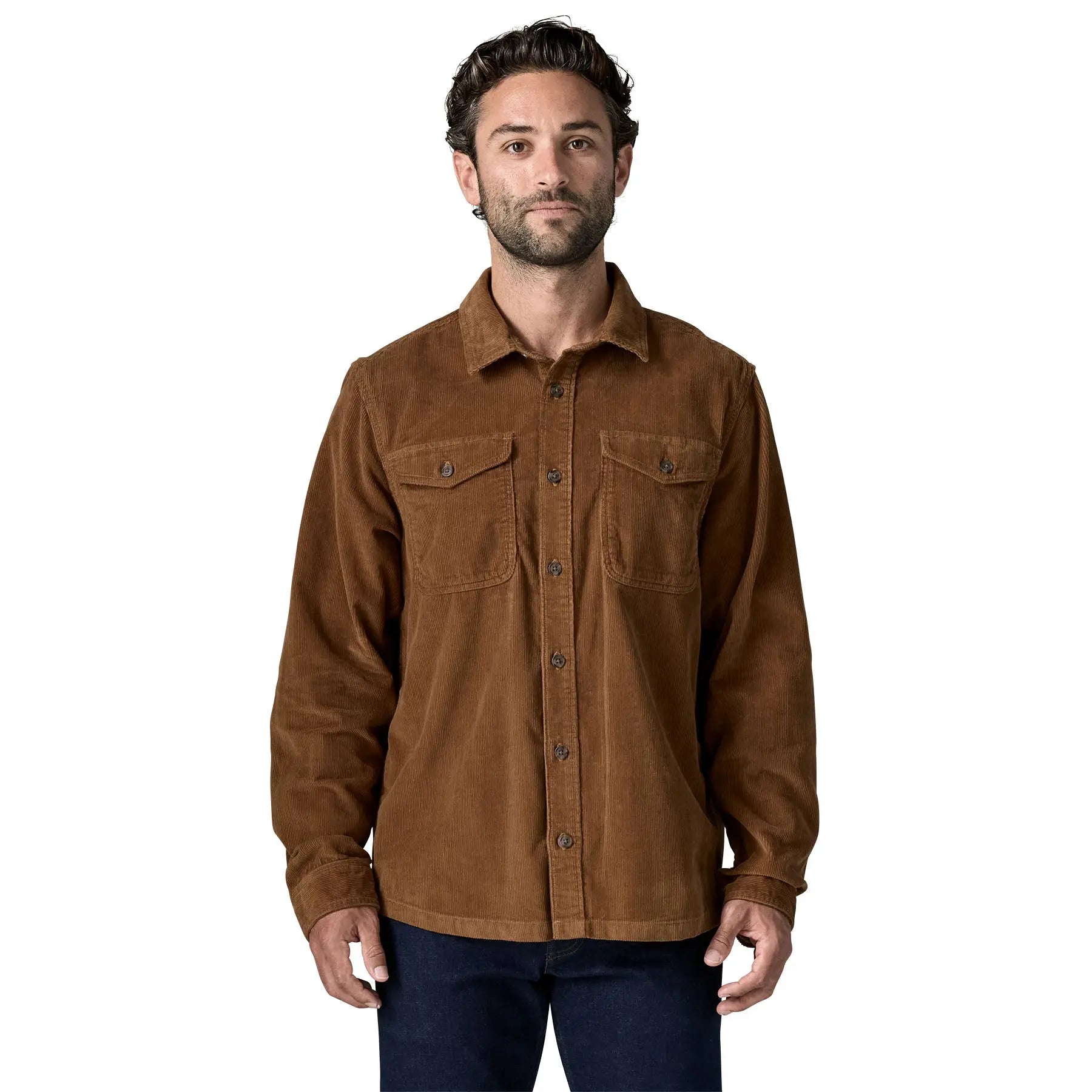 Patagonia - Chemises - M's Corduroy Shirt marron Patagonia Purpose Trust
