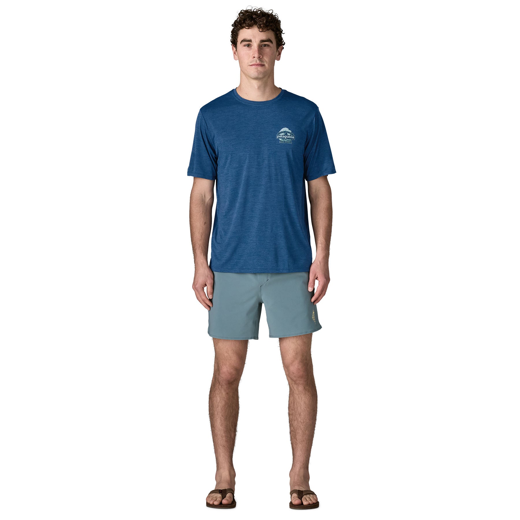 Patagonia - Casquettes - M's Cap Cool Daily Shirt - Great Waves bleu Patagonia Purpose Trust