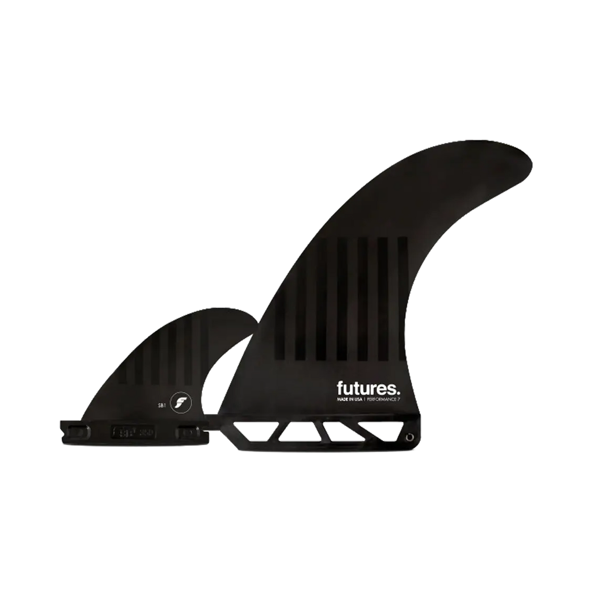 Futures - Fins Single - Alpha 2+1 Alpha black NetPlus viral surf