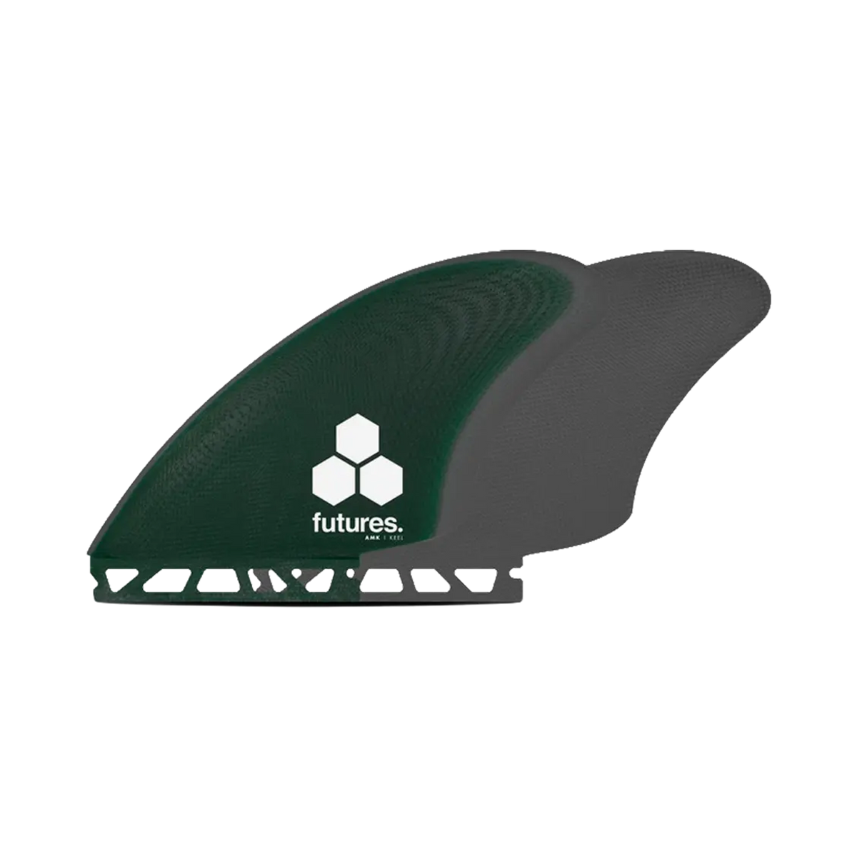 Futures - Fins Twins - Al Merrick - Channel Islands Green Fibre Glass Viral Surf