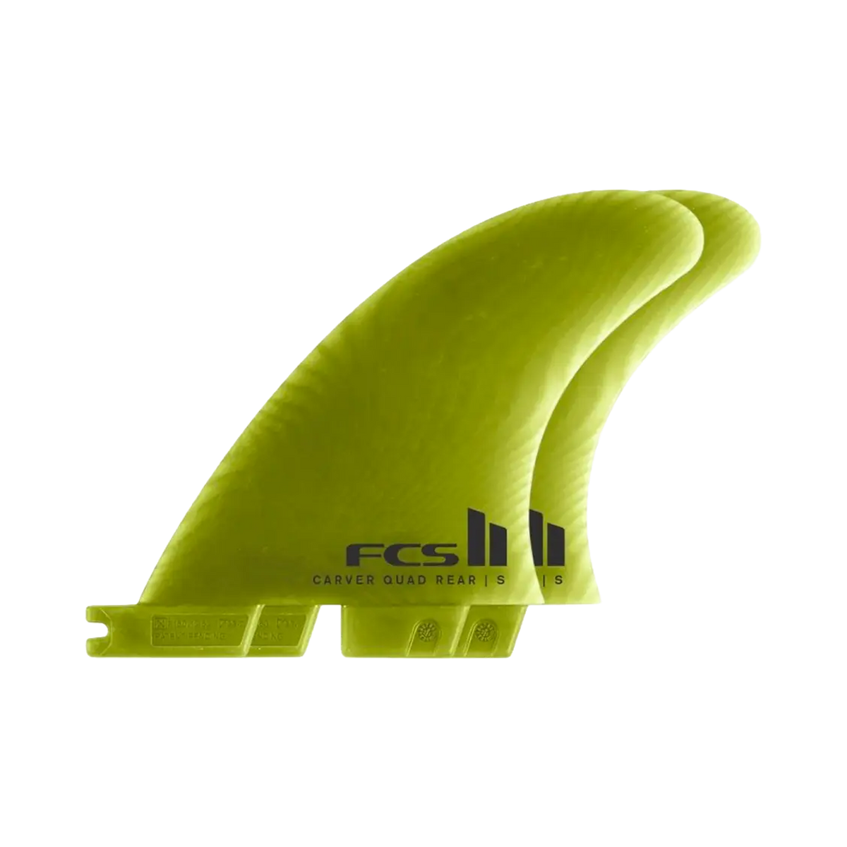 FCS II - Ailerons Quad - Carver rear retail Neo glass eco vert Surf Hardware International