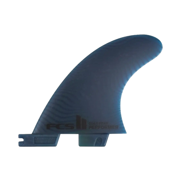 FCS II - Ailerons Quad - Performer rear retail Neo glass eco bleu