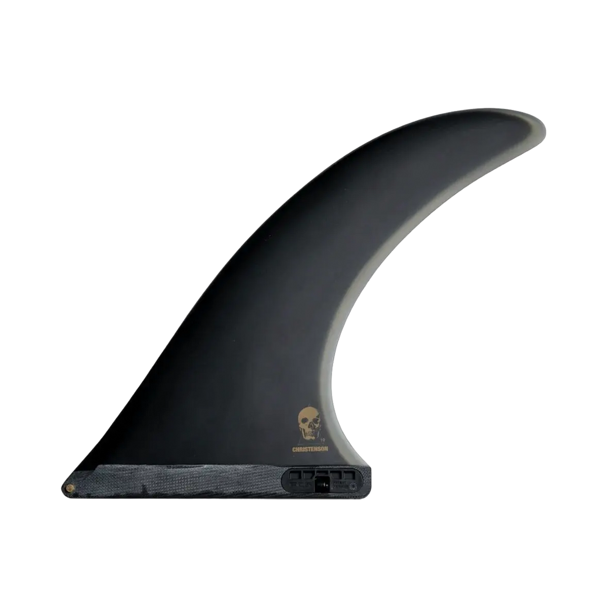 FCS II - Fins Single - Christenson Glass Noserider Fiber 10.0" Black Surf Hardware International