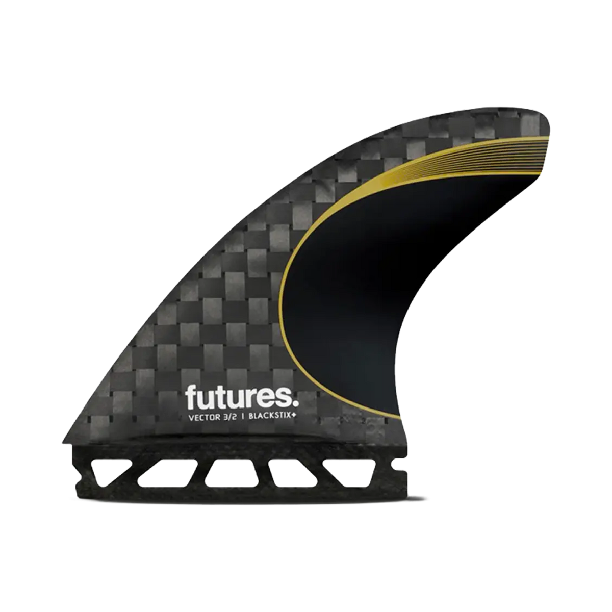 Futures - Fins Thrusters - Vector 3/2 blackstix silver noir Viral surf