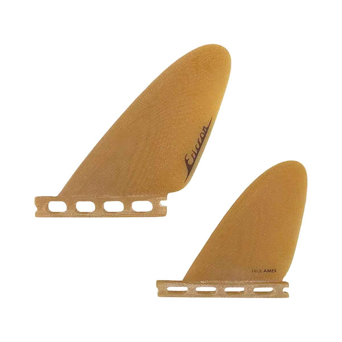 True Ames - Fins Quad - Ellis Ericson brown quad feathers True Ames
