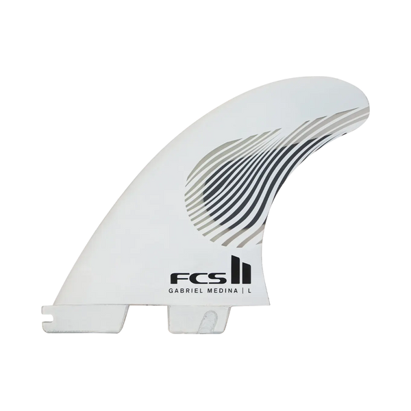 FCS II - Ailerons Thrusters - Gabriel Medina PC AirCore Tri Fins blanc