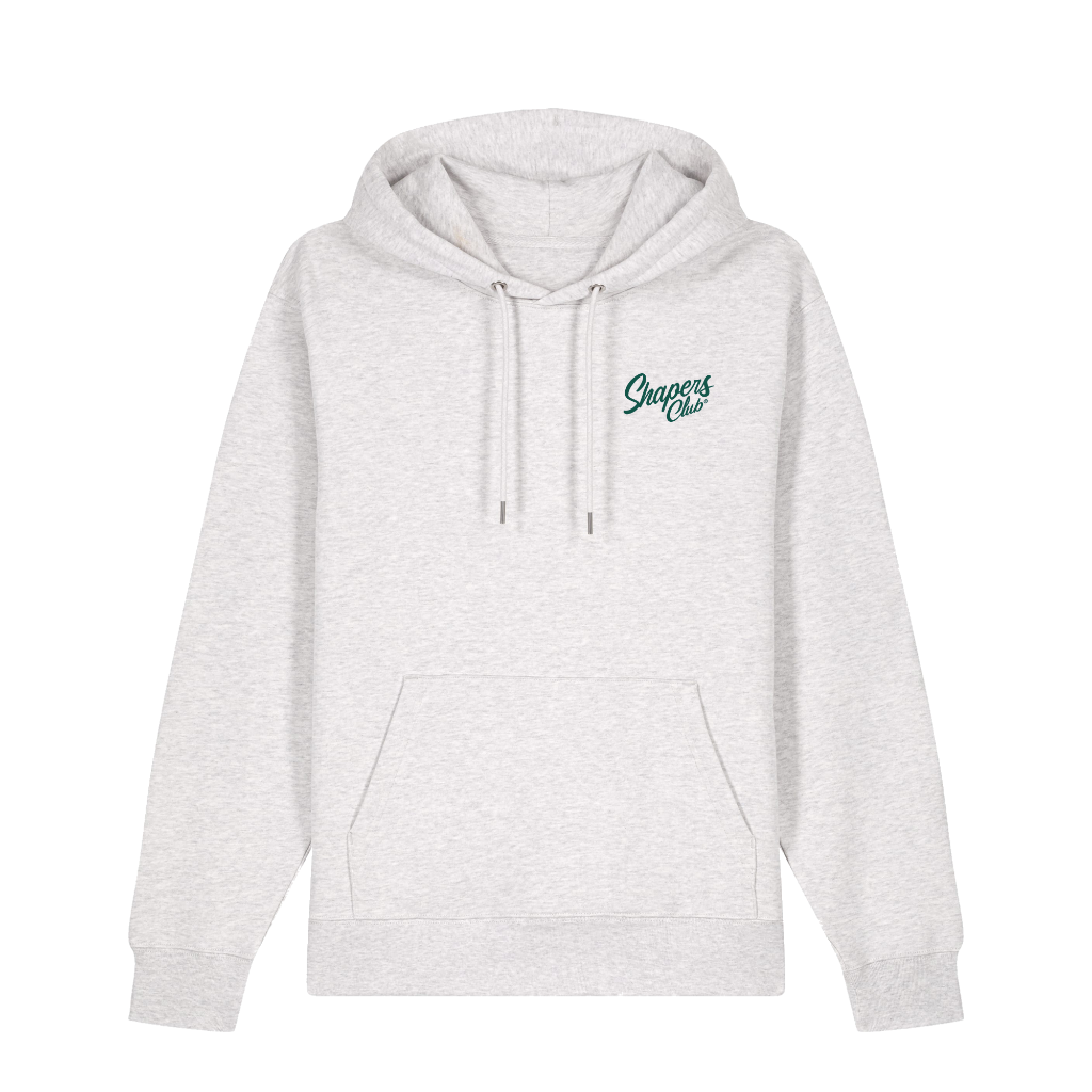 Shapers Club - Hoodie - Classic logo GREEN - Gris - Face avant
