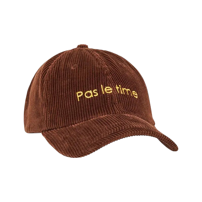 JAM Casquette Pas le Time marron