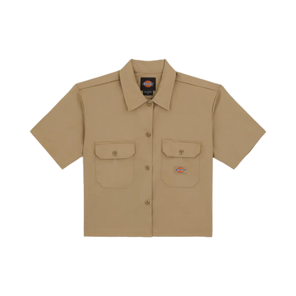 Dickies - Shirt - Work shirt cropped green Surfshop - Shapers Club House