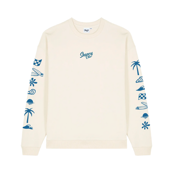 Shapers Club - Long-sleeved t-shirt - Beige crewneck