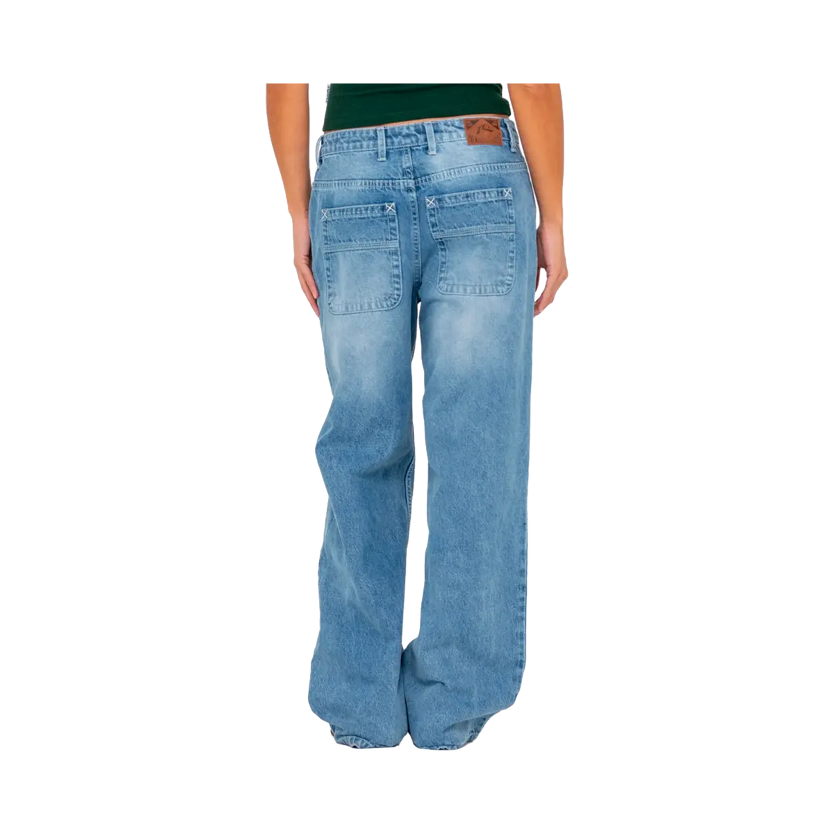 Rusty - Women's trousers - Bethany baggy lowrise jean "Middy blue" blue Rusty
