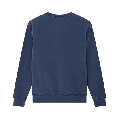 Deus Ex Machina - Round-neck sweatshirt - Shield garment dyed crew blue Deus ex machina