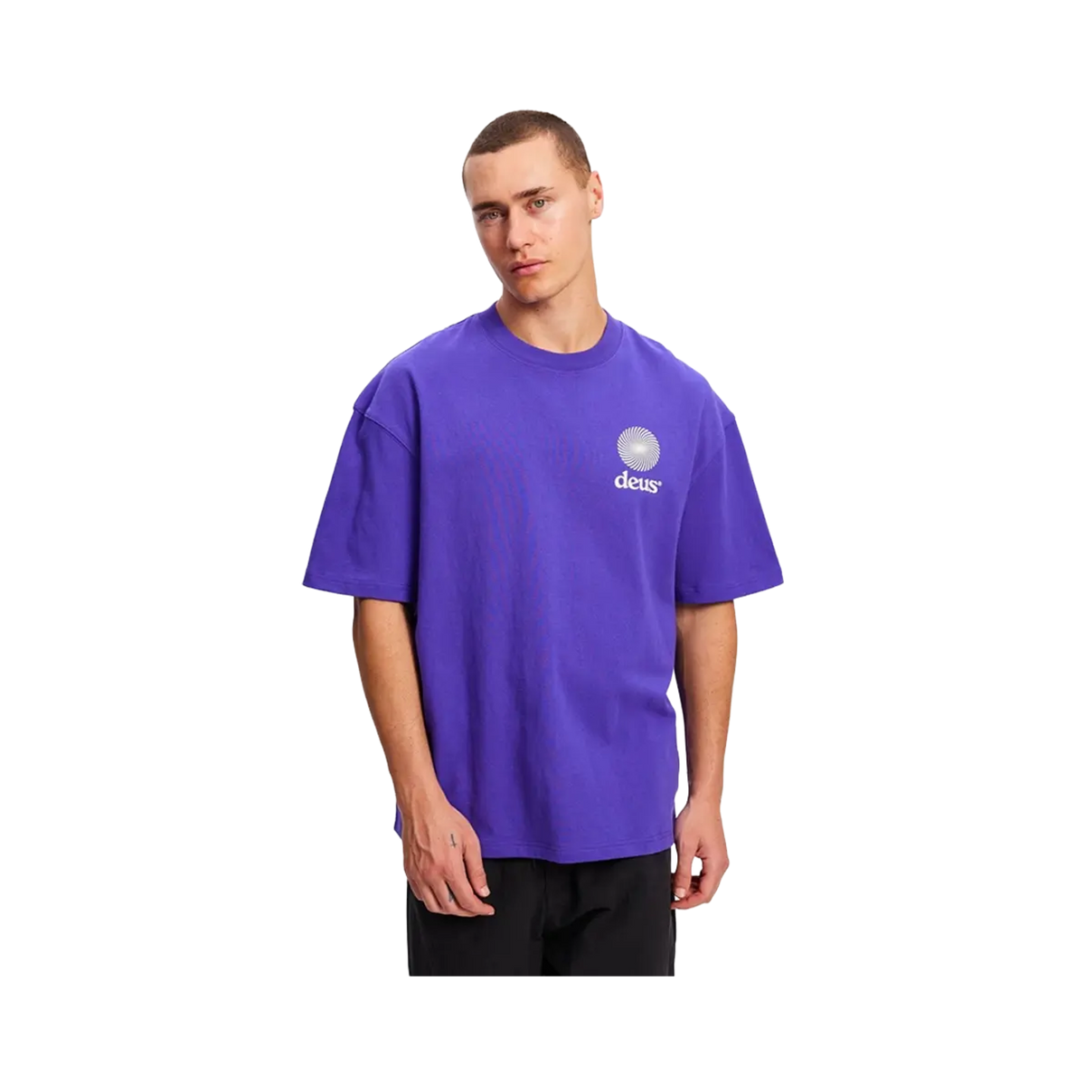 Deus Ex Machina - T-shirts - Strata purple tee Deus ex machina
