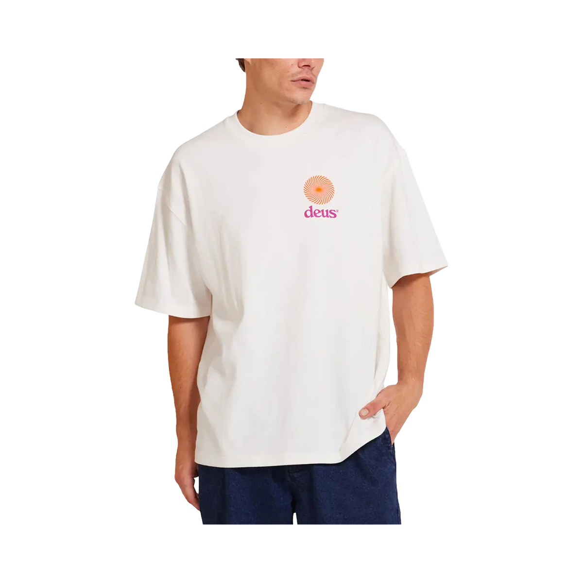 Deus Ex Machina - T-shirts - Strata white tee Deus ex machina