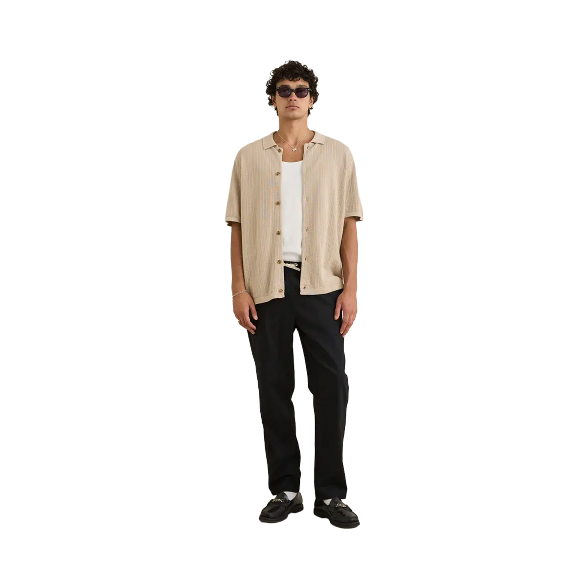 Rhythm - Pullovers & knitwear - Textured knit beige Hoff