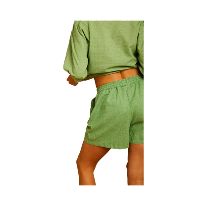 Graine - Women's shorts - Warmness Green Graine