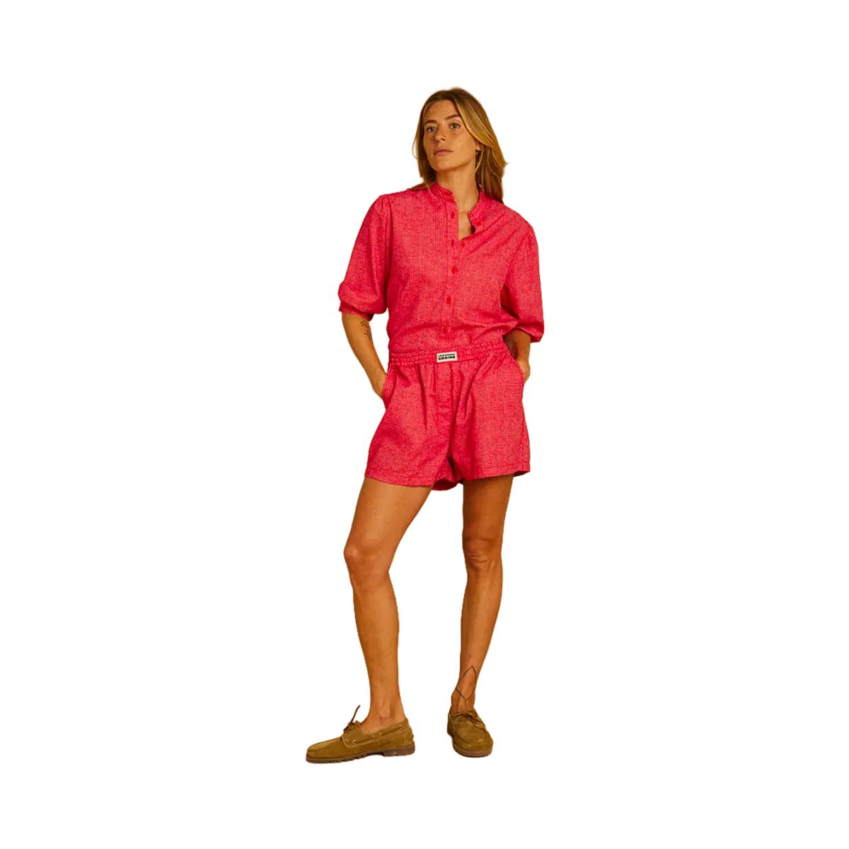 Graine - Women's Shorts - Warm Red Graine