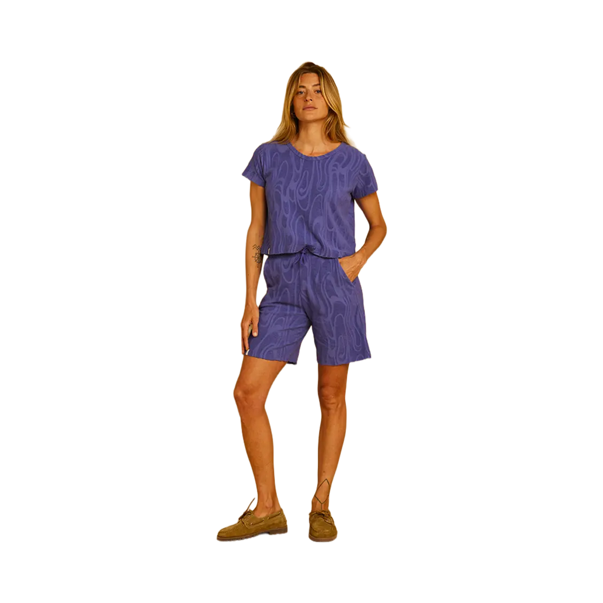 Graine - Women's shorts - Purple Pearl Graine
